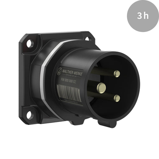 Walther Werke - CEE-Gerätestecker (IEC 60309) CEE NEO Anbaugerätestecker FW612303CC gerade 16A 3P 3h