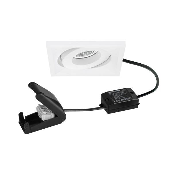 Brumberg Leuchten - Downlight/Strahler/Flutlicht LED-Einbaustrahler 230V 38497173 3000K, ws