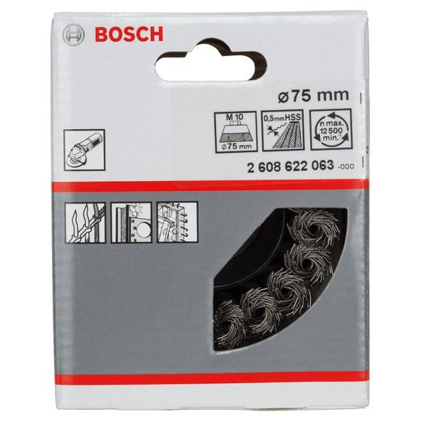 Bosch - Rotierende Drahtbürste PRO Metal heavy 2608622063 Topfbürste 75 x 0,5