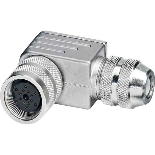 Phoenix Contact - Rundsteckverbinder, feldkonfektionierbar (Industriesteckverbinder) Anschlußbuchse M16 SACC-M16FR-14CON-M gewinkelt