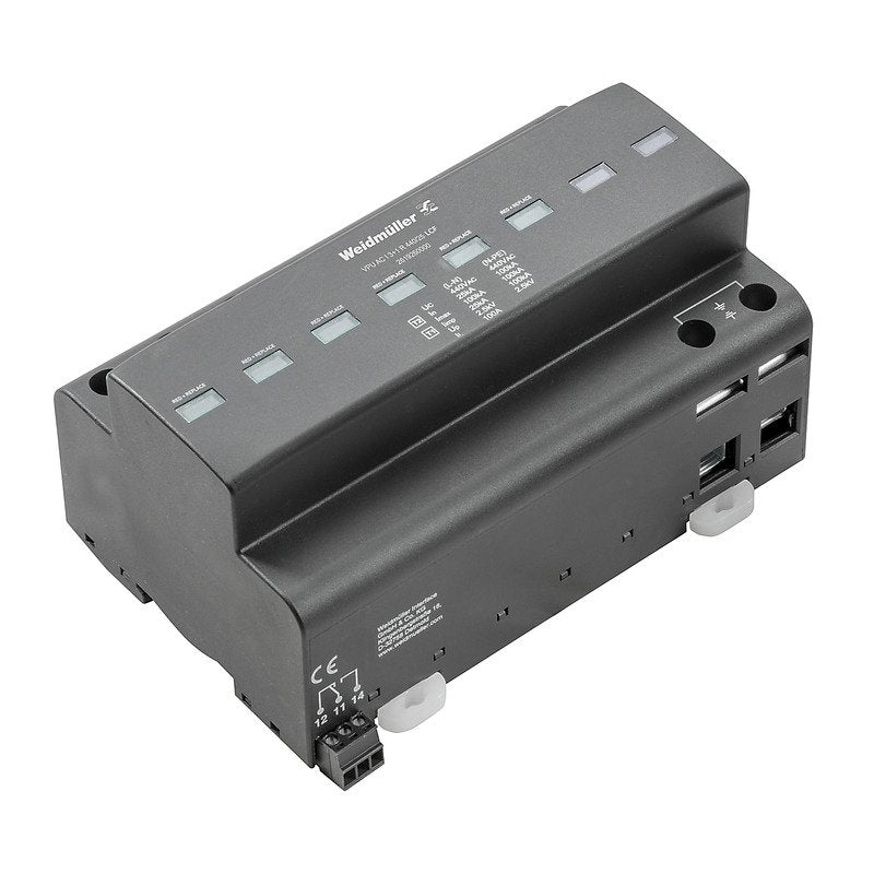 Weidmüller - Überspannungsableiter für Energietechnik/Stromversorgung Überspannungsschutz VPUACI3+1R440/25LCF mit Fernmeldekontakt
