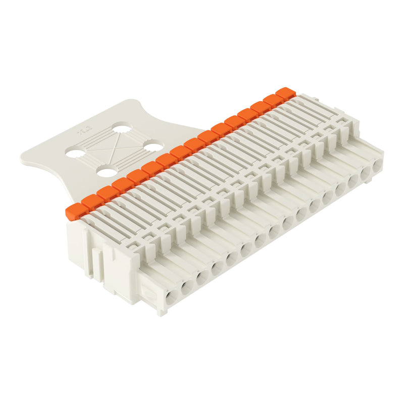WAGO - Kabelsteckverbinder für Leiterplattensteckverbinder 1-Leiter-Federleiste 27341116327000300000 PushinCAGECLAMP,lgr − 25 Stück