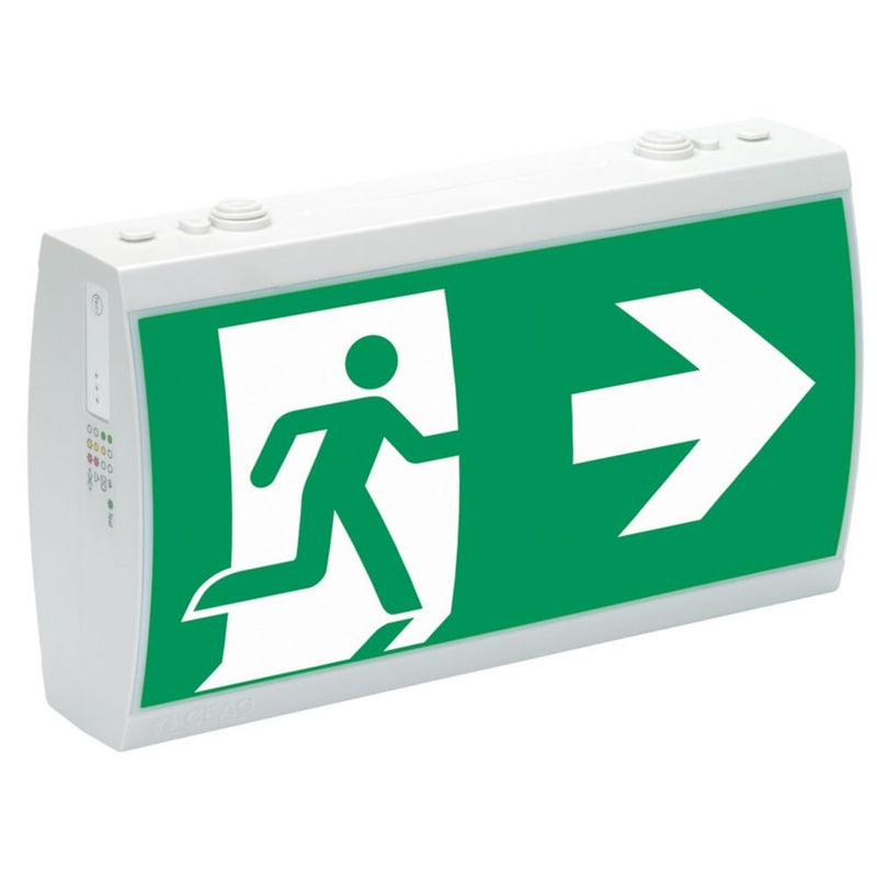 Ceag Notlichtsysteme - Sicherheitsleuchte LED-Rettungszeichenleuchte SV EURO 2-1/D LED RAL7035 IP41