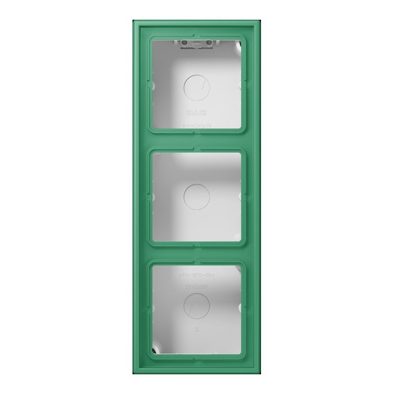 Jung - Aufputzgehäuse für Unterputzgerät Aufputz-Kappe 3fach LC 583 A 250 vert 59 (4320G)