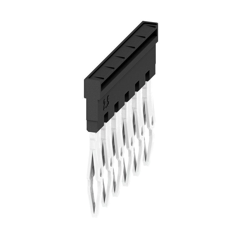 Weidmüller - Querverbinder/Brücker für Reihenklemme Querverbinder ZQV 2.5N/6 BK gesteckt − 20 Stück