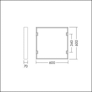 THORNeco - Mechanisches Zubehör/Ersatzteile für Leuchten Aufbaurahmen M600 TECO SURFA #96701909