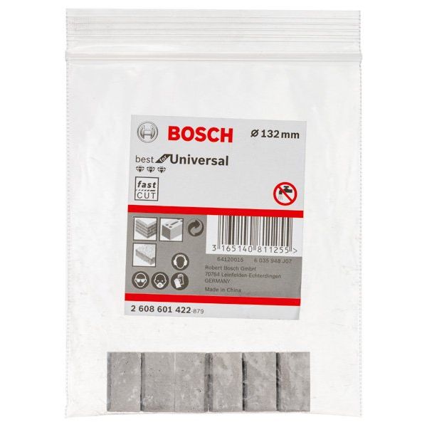 Bosch - Bohrkrone Segmente für PRO 2608601422 (VE6) Trockenbohrkrone 132