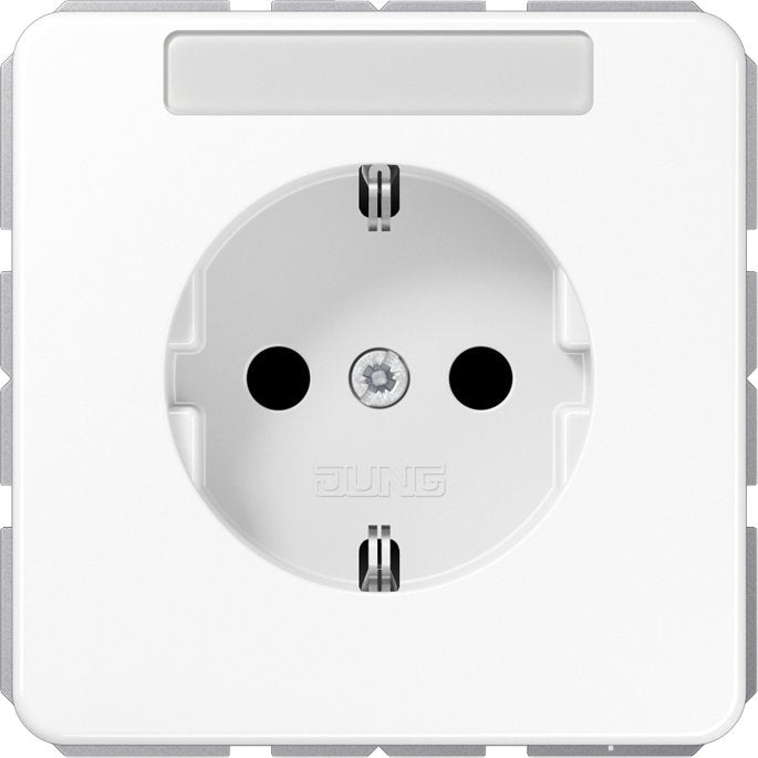 Jung - Steckdose SCHUKO-Steckdose 16A 250V CD 1520 NNA WW mit Schriftfeld