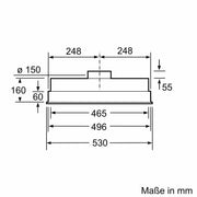 Bosch - Zubehör/Ersatzteile für Kochgerät/Backgerät Lüfterbaustein DHL555BM Serie 4