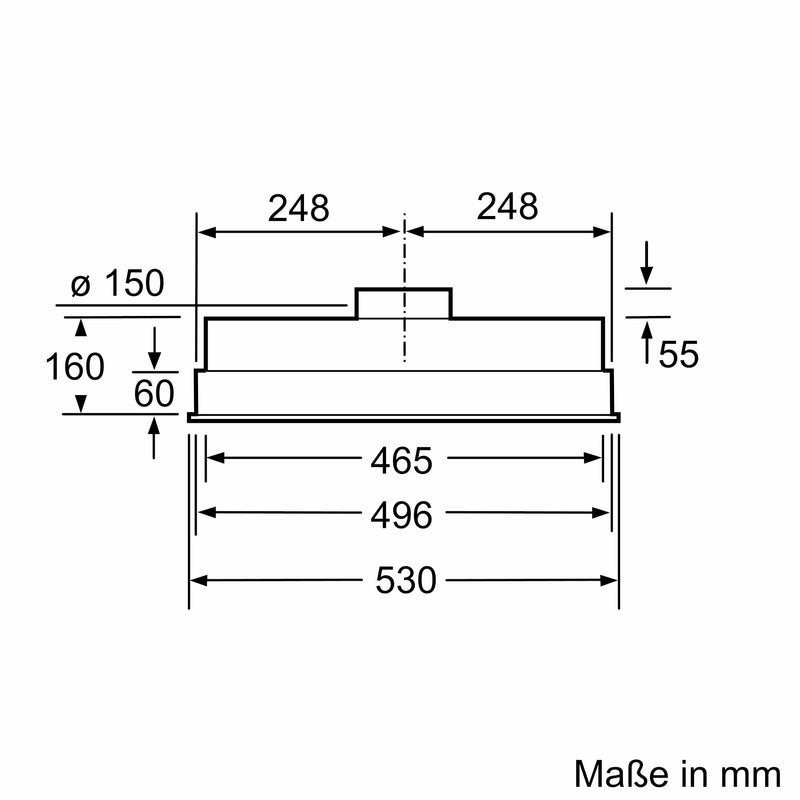 Bosch - Zubehör/Ersatzteile für Kochgerät/Backgerät Lüfterbaustein DHL555BM Serie 4