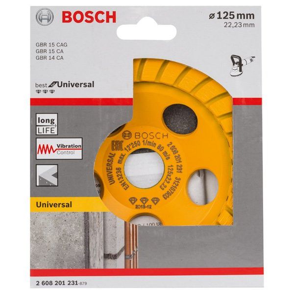 Bosch - Trenn-/Schleifscheibe PRO Multi Material 2608201231 Topfscheibe 5 x 125