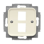 Busch-Jaeger - Einsatz/Abdeckung für Kommunikationstechnik Zentralscheibe ws 2561-02-212 für 2 Modular Jack