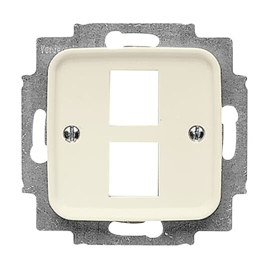 Busch-Jaeger - Einsatz/Abdeckung für Kommunikationstechnik Zentralscheibe ws 2561-02-212 für 2 Modular Jack