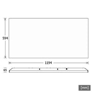 LTS Licht&Leuchten - Decken-/Wandleuchte LED-Einlegeleuchte PLL5912060402/DALI 102W 4000K 8022 lm