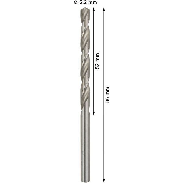 Bosch - Bohrer PRO Metal HSS-G 2608595063 Spiralbohrer 5,2 x
