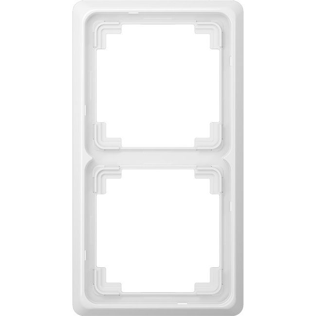 Jung - Abdeckrahmen Rahmen 2-fach aws CDP 582 WW waage/senkrecht