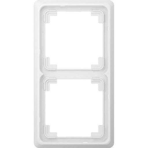Jung - Abdeckrahmen Rahmen 2-fach aws CDP 582 WW waage/senkrecht