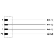Phoenix Contact - Rundsteckverbinder, feldkonfektionierbar (Industriesteckverbinder) Einbausteckverbinder SACC-E-M12M #1424139 4-polig M12
