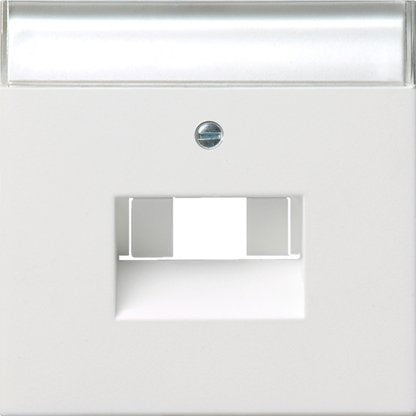 Gira - Einsatz/Abdeckung für Kommunikationstechnik Zentralplatte UAE/IAE/ISDN 0284112 rws/gl m.Schriftfeld