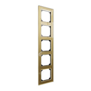 Merten - Abdeckrahmen Echtglasrahmen 5-fach MEG4050-2341 gold, M-Plan