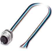 Phoenix Contact - Rundsteckverbinder, feldkonfektionierbar (Industriesteckverbinder) Einbausteckverbinder SACC-E-FS-4 #1523434 Sensor-/Aktor-Wandd.