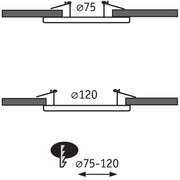 Paulmann - Mechanisches Zubehör/Ersatzteile für Leuchten Einbauadapter 924.98