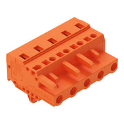 WAGO - Kabelsteckverbinder für Leiterplattensteckverbinder 1-Leiter-Federleiste 231-705/008-000 CAGECLAMP,2,5mm²,or − 50 Stück