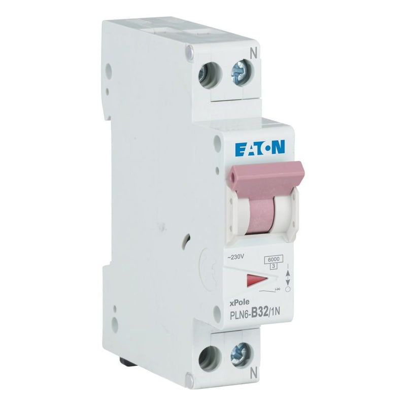 Eaton - Leitungsschutzschalter PLN6-B32/1N-DE 32A, 1p+N,Steckkl. B