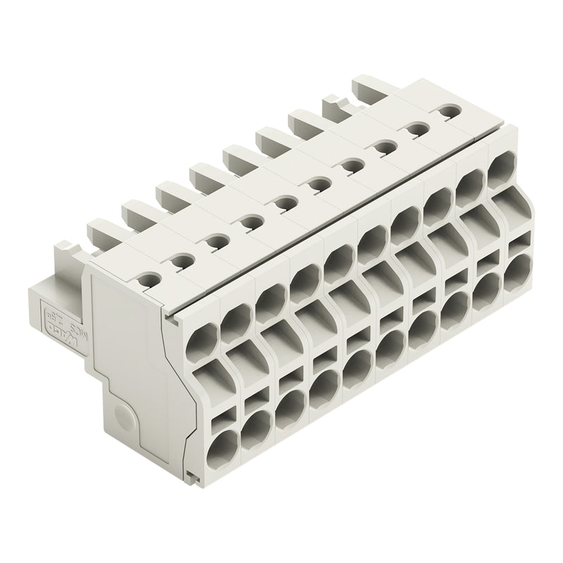 WAGO - Kabelsteckverbinder für Leiterplattensteckverbinder 2-Leiter-Federleiste 721-2110/026-000 CAGECLAMP,2,5mm²,lgr − 50 Stück