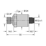 Turck - Druck-/Absolutdruckmessumformer Drucktransmitter PT25R-1004I2#6834060 StromAusgang2Leiter