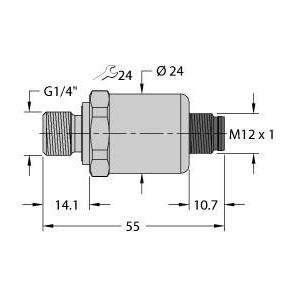 Turck - Druck-/Absolutdruckmessumformer Drucktransmitter PT25R-1004I2#6834060 StromAusgang2Leiter