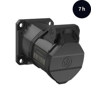 Walther Werke - CEE-Anbausteckdose (IEC 60309) CEE NEO Anbaudose FW512307SK schräg 1 6A 3P 7h