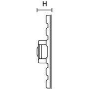HellermannTyton - Befestigungssockel und -element für Kabelbinder Flexibler Klebesockel FMB4APT-A-PA66HS-WH weiß 28,0x28,0 − 100 Stück