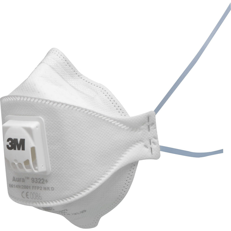 3M - Atemschutzmaske Aura Atemschutzmaske 9322+BV (VE10) FFP2 − 12 Packung