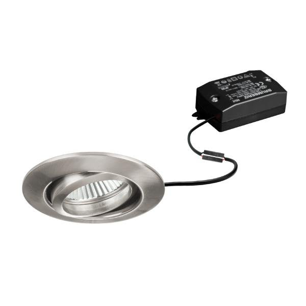 Brumberg Leuchten - Downlight/Strahler/Flutlicht LED-Einbaustrahler 230V 38141153 3000K, nickel matt