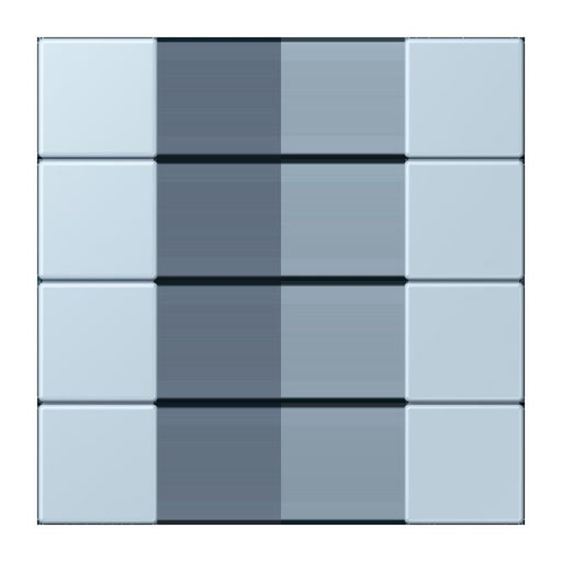 Jung - Abdeckung/Bedienelement für Installationsschalterprogramme Tastensatz 4fach LC 504 TSA 208 outremerclair