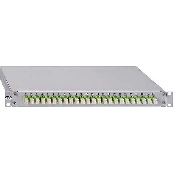 Rutenbeck - Patchpanel LWL Spleissbox gr GradeB 228030124 24xLC-D OM4 erika