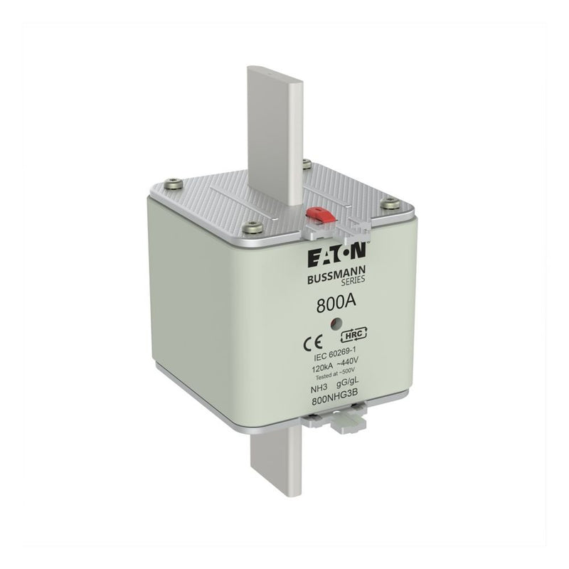 Eaton - Messersicherung Sicherungseinsatz Nieders. NH-SICHERU#800NHG3B 800A AC 440V 120kA − 3 Stück