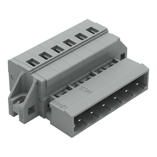 WAGO - Kabelsteckverbinder für Leiterplattensteckverbinder 1-Leiter-Stiftleiste 231-606/019-000 CAGECLAMP,2,5mm²,gr − 50 Stück