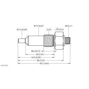 Turck - Durchflussüberwachungsgerät Eintauchsensor FCS-G1/2A #6870375 − 1 Stück