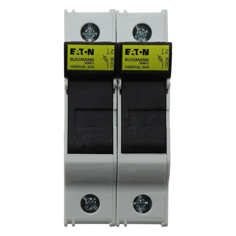 Eaton - Halter für zylindrische Sicherung Sicherungshalter Niedersp. 2P 30A 100#CHPV2U 32A DC 1000V 2polig − 6 Stück