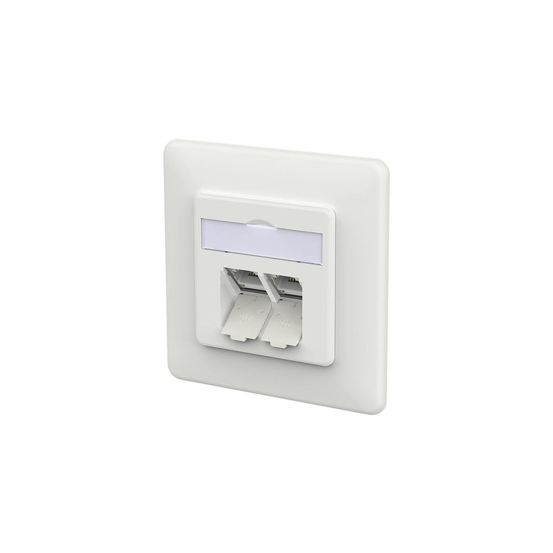 Metz Connect - Kommunikationsanschlussdose Kupfer RJ45 Anschlussdose IDC 130D381027-I verkehrsweiß − 10 Stück