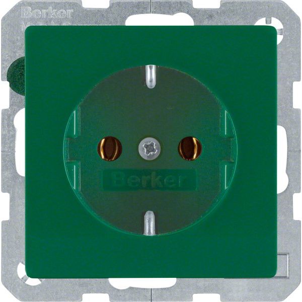 Berker - Steckdose SCHUKO-Steckdose 41436013 grün samt