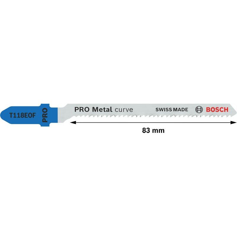 Bosch - Stichsägeblatt PRO Metal curve T118EOF 2608634237 Stichsägeblatt 83 mm