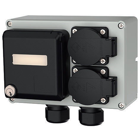 Mennekes - CEE-Steckdosen-Kombination (IEC 60309) Steckdosen-Kombination 25705 2xSchuko 2xRJ45 IP44