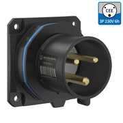 Walther Werke - CEE-Gerätestecker (IEC 60309) CEE NEO Anbaugerätestecker FW631306CC gerade 32A 3P 6h