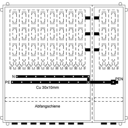 Striebel&John - Zähler-Komplettschrank Hausanschlussschrank KS878AL