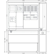 Hensel - Verteilerschrank für Energieversorgung Ladeverteiler Mi EV 11kW 12011 f.12 Ladep. a 11kW