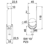 OBO Bettermann - Bügelschelle BS-H2-M-40 FT 2-fach − 50 Stück