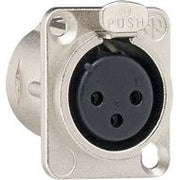 Gira - Einsatz/Abdeckung für Kommunikationstechnik XLR Flanschbuchse 003600 3-Pol-D